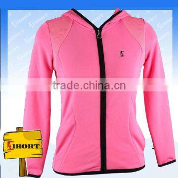 JHDM-622-1 girls cell hoodie jacket azalea pink/black