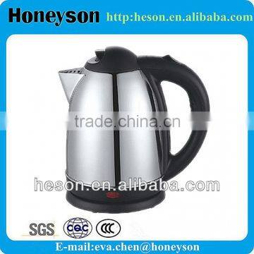 Stainless Steel 1.7L good quality electric boil samovar kettle/2electric stainless steel kettle