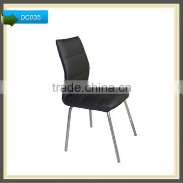 dining room high back leather pu scandinavian new design dining chair