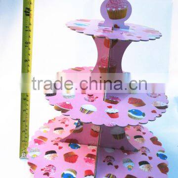 35cm High Fantasy 3 Tier Cardboard Cupcake Stands photo-3