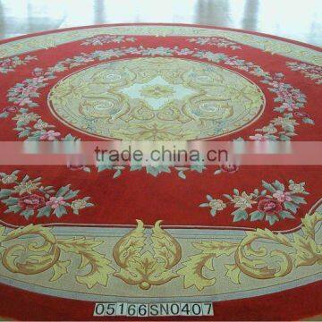 Custom round carpet for home or hotel carpet with wool yard