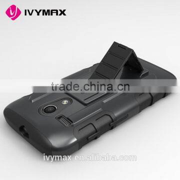 GuangZhou Manufacturer Wholesale Custom Cheap pc Silicone Heavy Duty Hybrid Armor Kickstand Phone Case for Motorola Moto G Quality Choice photo-4