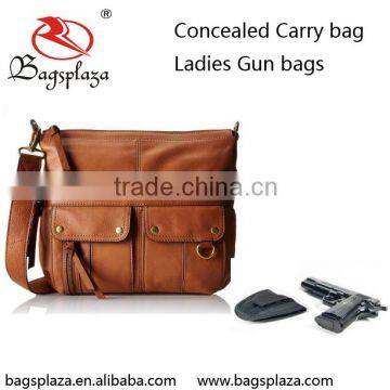 2016 Online shopping bags Leather Locking CCW Gun Bag custom made lady gun bag