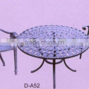 Patio wrought iron outdoor table and chairs beer table and bench