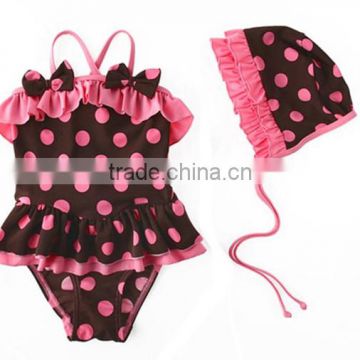 2016 Latest design girls UV cut swim set