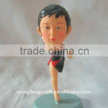 polyresin custom bobble head decoration craft