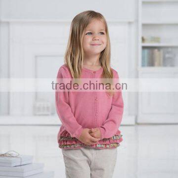 DB1125 dave bella autumn 2014 girls sweater infant clothes children cardigan kids children sweater clothes baby outwear