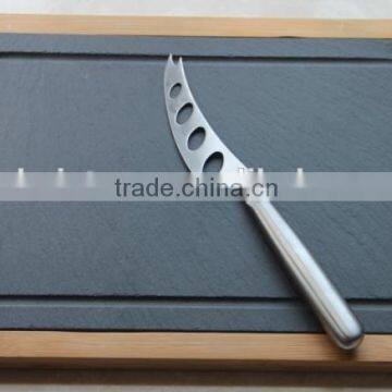 Manufacturer natural black cheese board hot steak food tray stone slate plate price