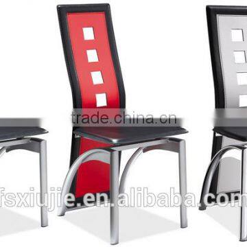 Z608-2 room furniture high back Black metal Dining Chairs modern