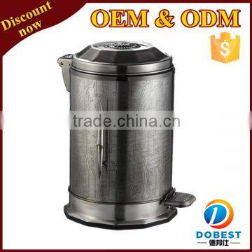 10L trash bin/foot pedal garbage bin/office waste bin