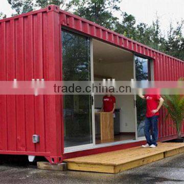 Trailer houses container