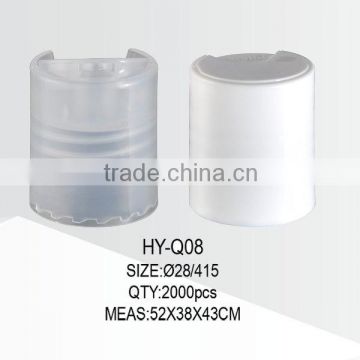 white and transparent 28 415 disc top cap