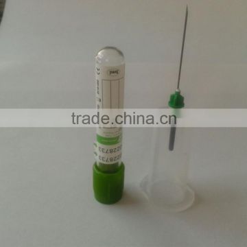 vacuum blood collection tube with lithium heparin additives