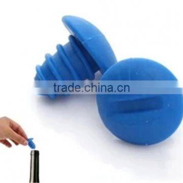 100%Food Grade Silicone Wine Bottle Man Corscrew Stopper for Winne photo-2