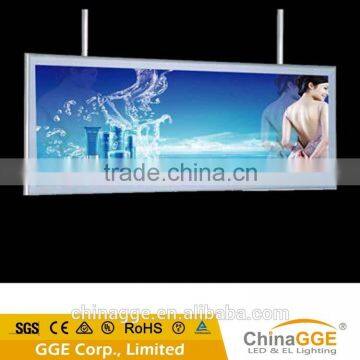 Factory direct sale double sided snap aluminum frame hanging LED light box