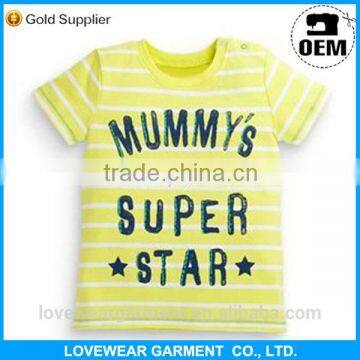 Wholesale China 100%cotton short sleeve kids t-shirt,casual different colors unisex blank custom t shirt design for children