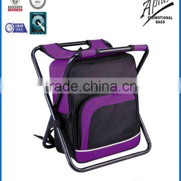 popular folding chair with cooler backpack bag for fishing