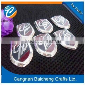 wonderful Cangnan manufactory high quality ABS car sticker with powerful 3M sticker in cheap price for sale support customized