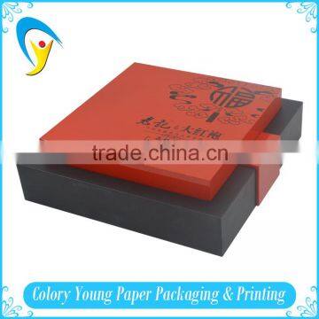 Custom Printed High Quality Wooden Rectangle Hat Box for Tea