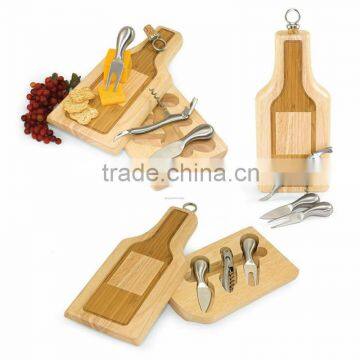 bamboo kitchen knife set with cutting board