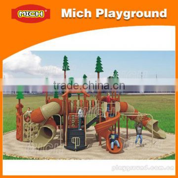 Hot Sale Plastic Big Train Outdoor Playground Slide Equipment (2258A)