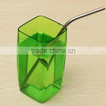 Beverage metal drinking straw