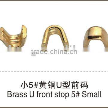 Brass U top stopper little No.5 zipper garment accessories