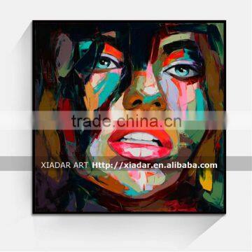 Shu1891 handmade palette knife oil painting design for Bedroom decor