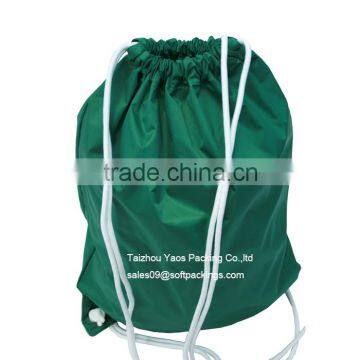 nylon material shopping bag, nylon drawstring bag, backpack bag