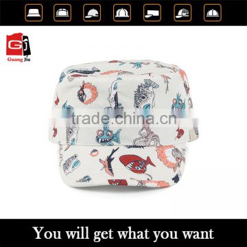 Wholesale hat suppliers offer digital print kids military cotton cap