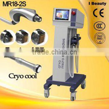 Perfect effect cryo fractional rf device/microneedle fractional rf machine for wrinkle removal