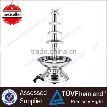 China Mainland Buffet Equipment 4 Tiers Mini Chocolate Fountain