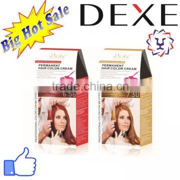 Dexe Hot Selling Herbal Extracts Yellow Hair Color Cream photo-3
