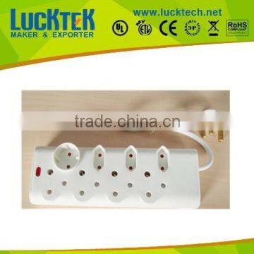 8 way multi socket south africa type multi electrical extension socket