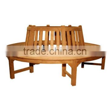 Teak Garden and Outdoor Furniture: Teak Round Tree Bench