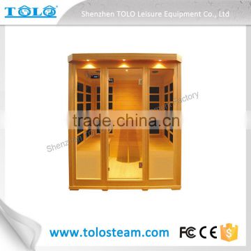 Far infrared sauna cabin with waterproof mp3 player for sauna room