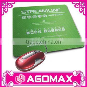 Non-toxic promotional gift 2mm thickness custom computer mouse pad