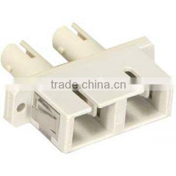 China Supplier of ST-SC Duplex Multimode Hybrid Fiber Optic Adapter with Plastic Housing in Telecommunications