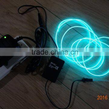 AC110V-240V Flash INVERTER"Polar light 2"OD:2.2mm Blue-green EL WIRE
