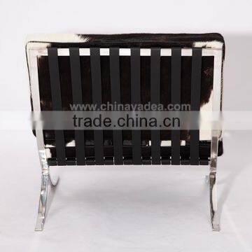 Cowhide Barcelona Chair for Living Room photo-6