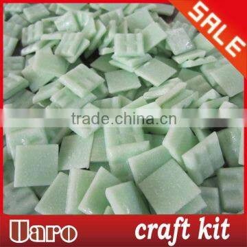 Green vitreous glass craft supplies materials