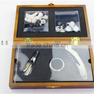 2014 New Wine Glass Set With Gold Rim Made in China