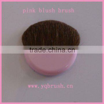 pink blush brushes used in compact