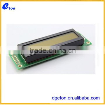 COB with metal frame STN-YG Positive/Transflective Character 20x2 LCD Module