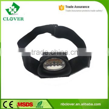 ABS material most powerful 5 led 60 lumens waterproof headlamp light