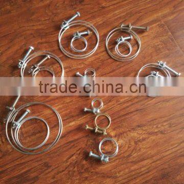 French hose clamp/double wire spring clip