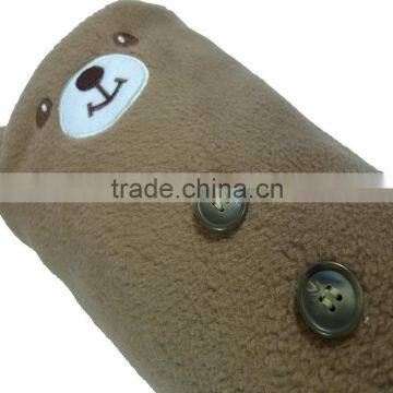 Polyester Brown Bear Animal Fleece Blanket