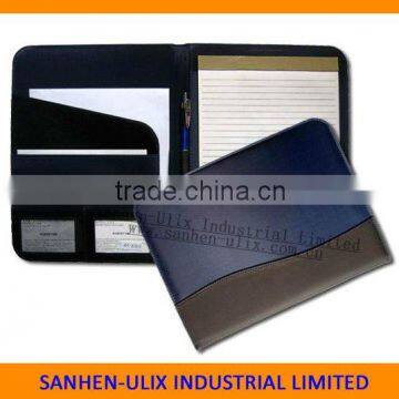 MICROFIBER AND PU MATERIAL PORTFOLIO WITH 20 SHEETS NOTEPAD