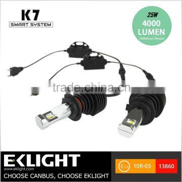 Perfect output light beam pattern auto led headlights H4 H7