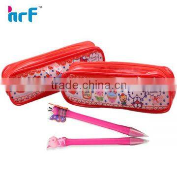 PVC pencil case cute design